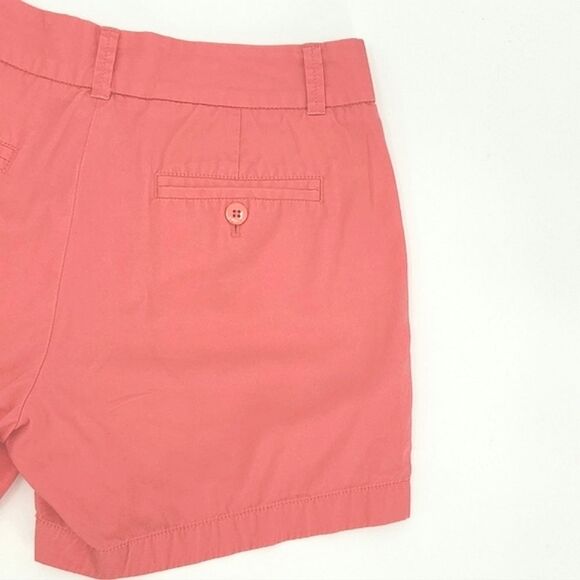 J Crew Weathered Broken-in Classic Twill Chino Shorts Womens Size 0 Salmon - Picture 8 of 11